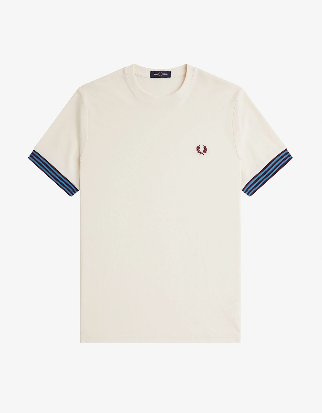 M7707 Striped Cuff T-Shirt - Ecru, 5 of 4