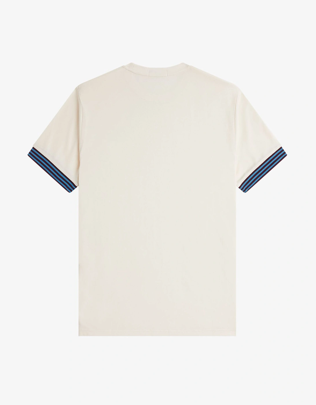 M7707 Striped Cuff T-Shirt - Ecru