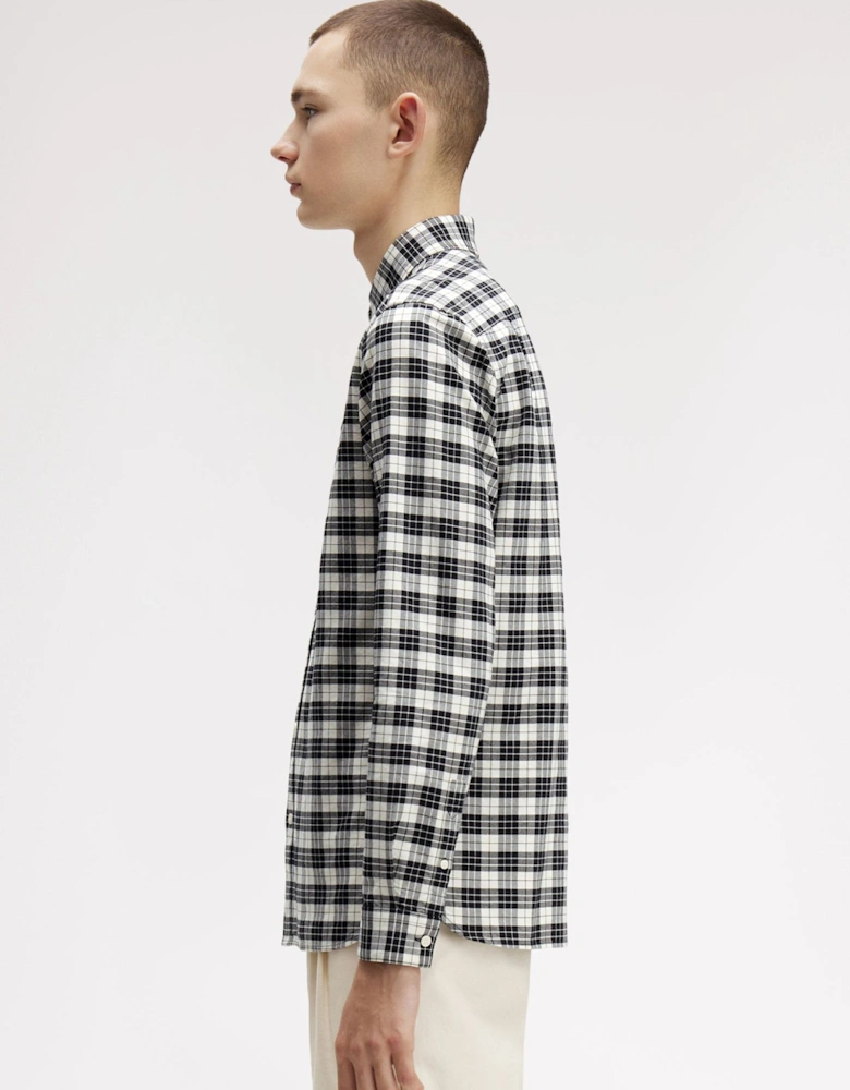 M1743 Tartan Oxford Shirt - Ecru