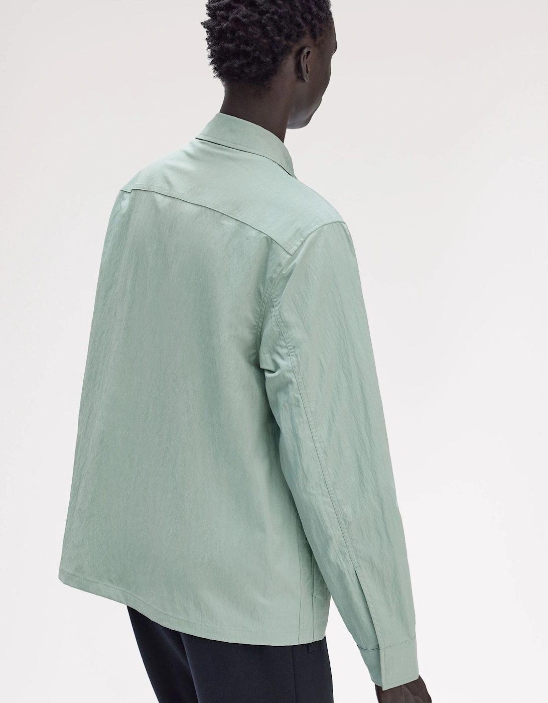 M5684 Zip Through Overshirt - Bayleaf