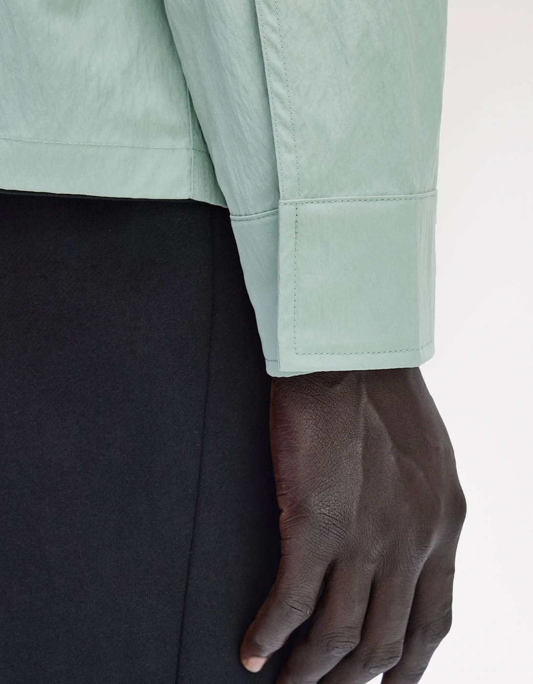 M5684 Zip Through Overshirt - Bayleaf