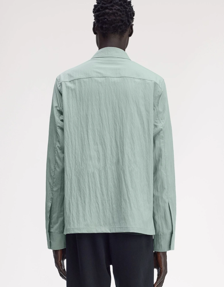 M5684 Zip Through Overshirt - Bayleaf