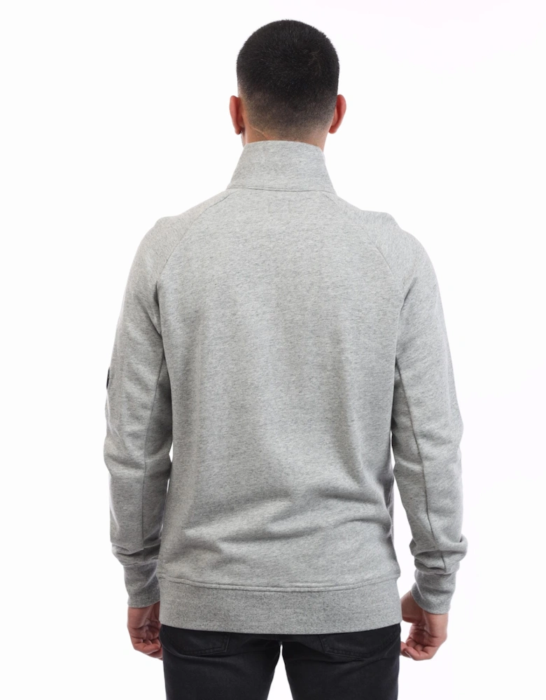 Diagonal Raised Fleece Half-Zip Sweatshirt