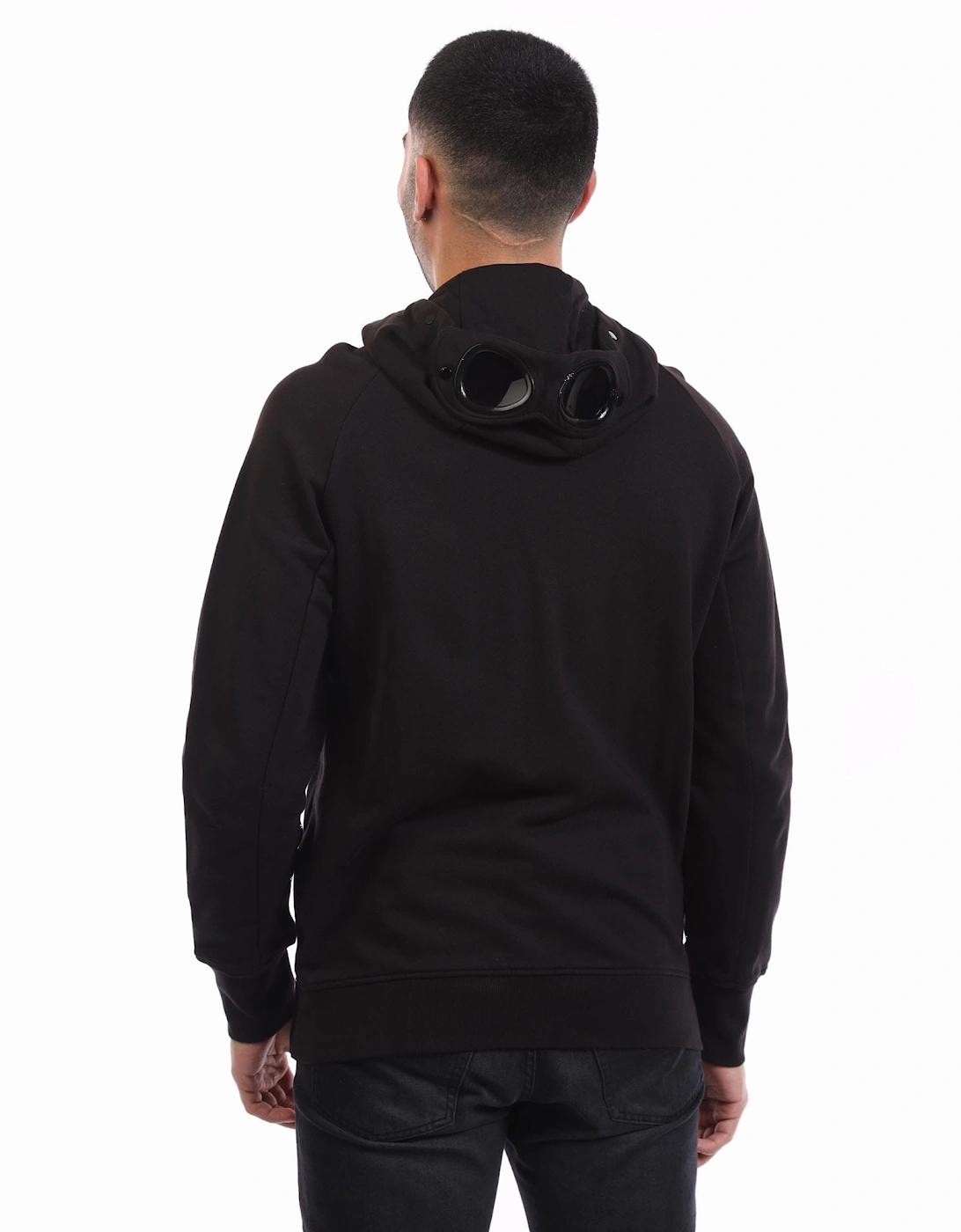 Diagonal Raised Fleece Goggle Hoodie
