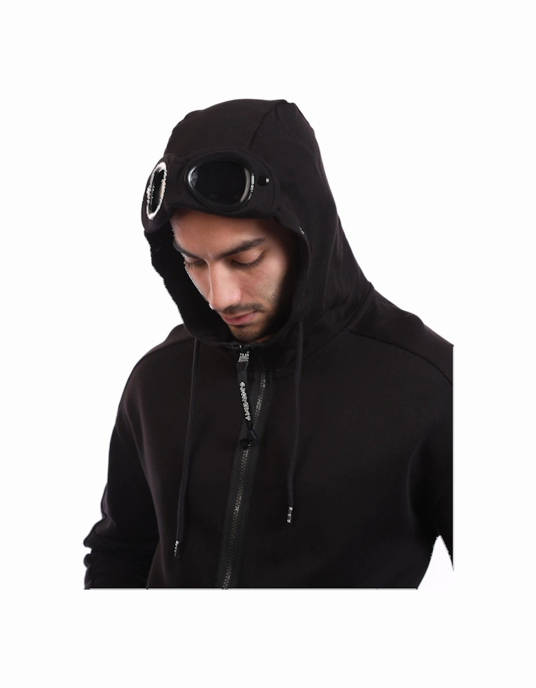 Diagonal Raised Fleece Goggle Hoodie
