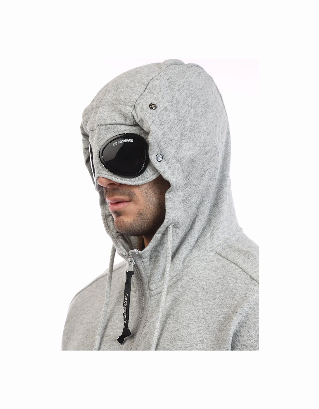 Diagonal Raised Fleece Goggle Hoodie