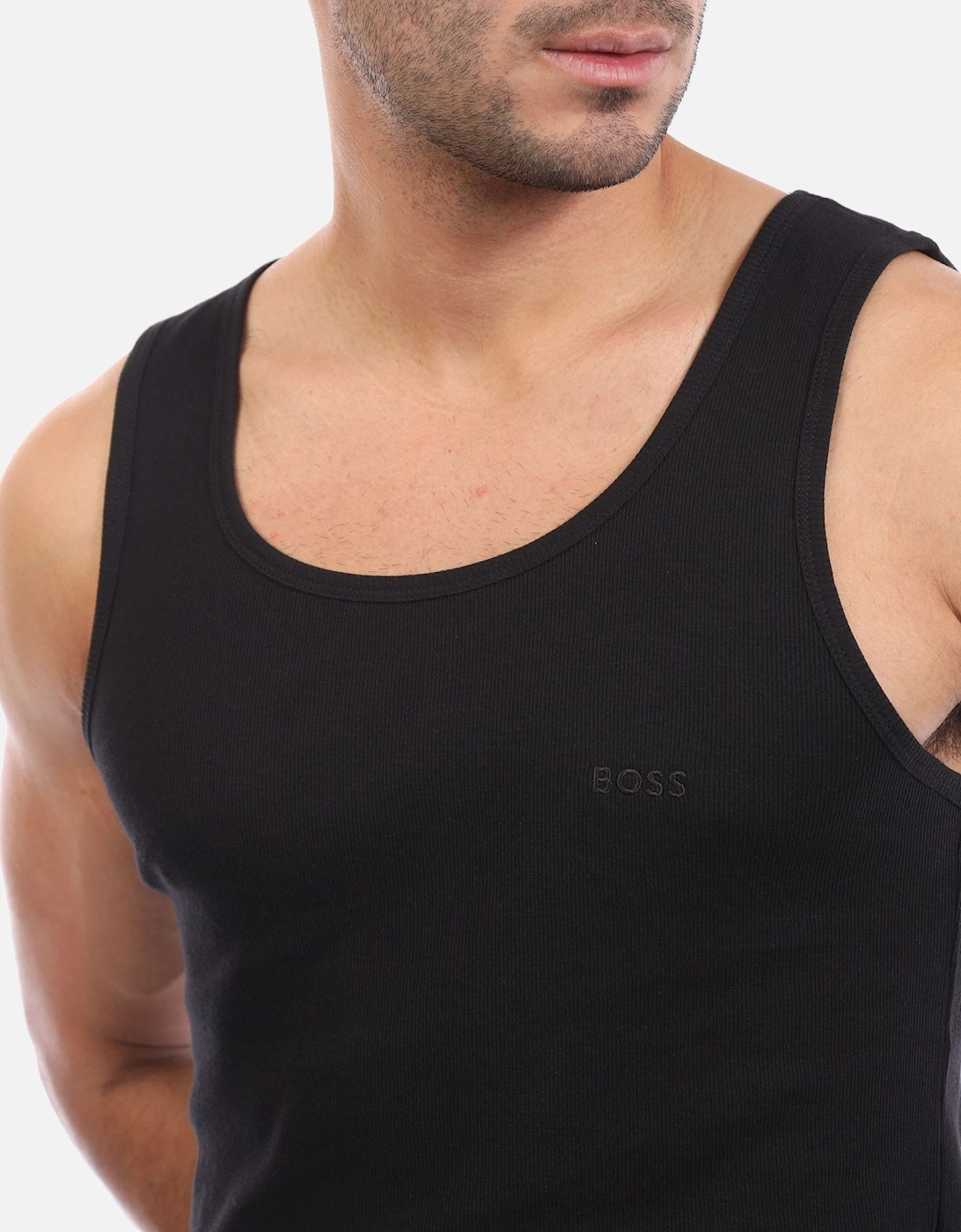 3 Pack of Ribbed Cotton Underwear Vests