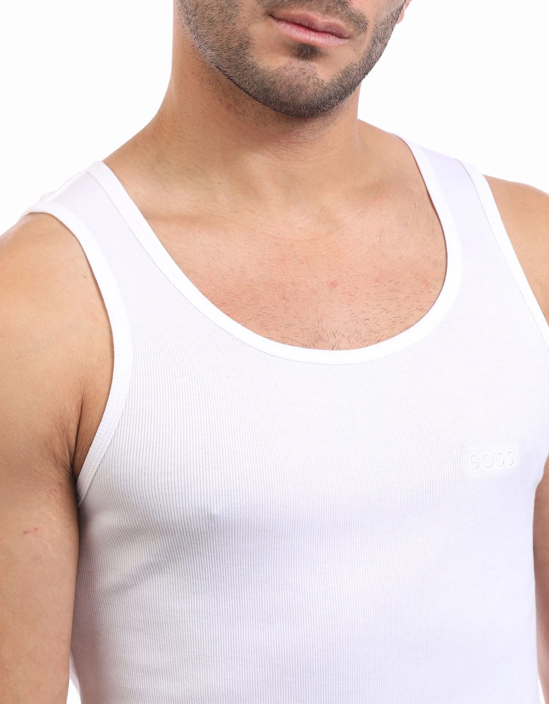 3 Pack of Ribbed Cotton Underwear Vests