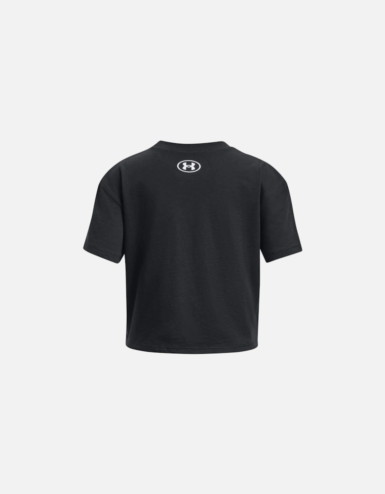 Juniors Crop Sportstyle Logo T-Shirt