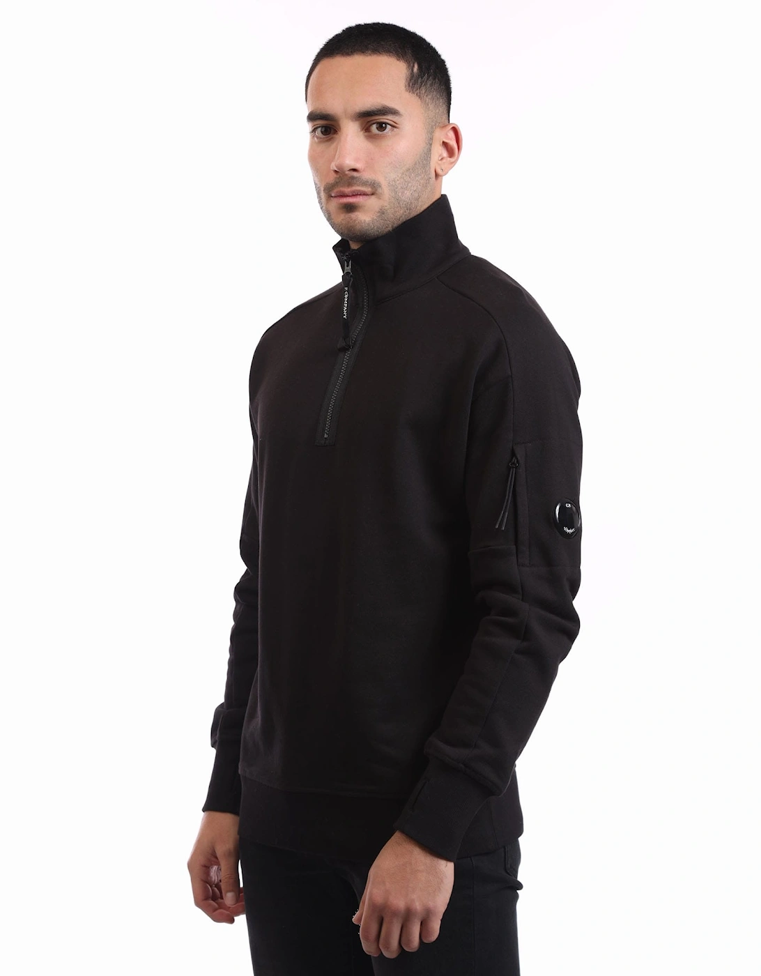 Diagonal Raised Fleece Half-Zip Sweatshirt, 5 of 4