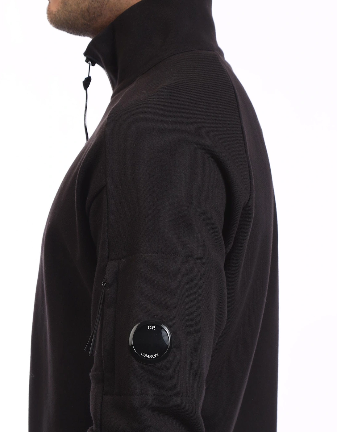 Diagonal Raised Fleece Half-Zip Sweatshirt