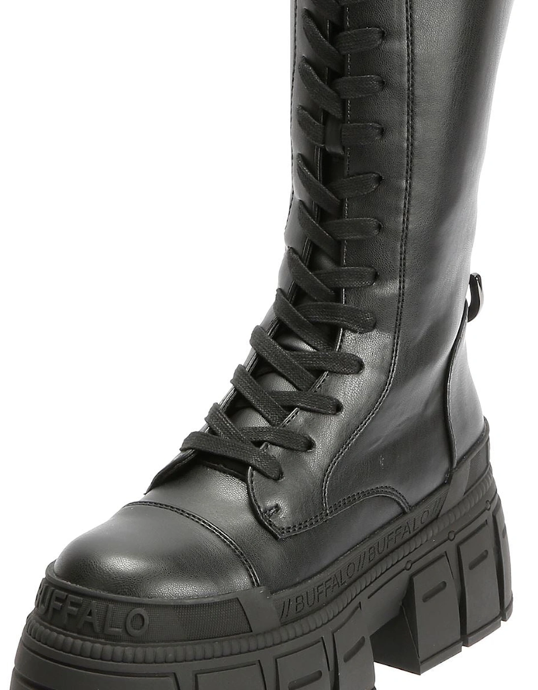 Gospher Lace Up High Women's Black Boots