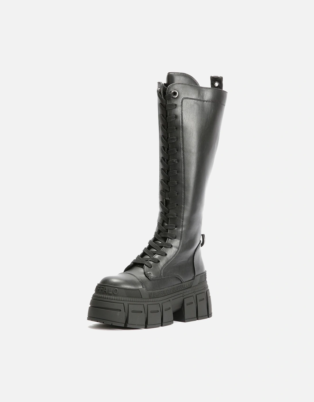 Gospher Lace Up High Women's Black Boots