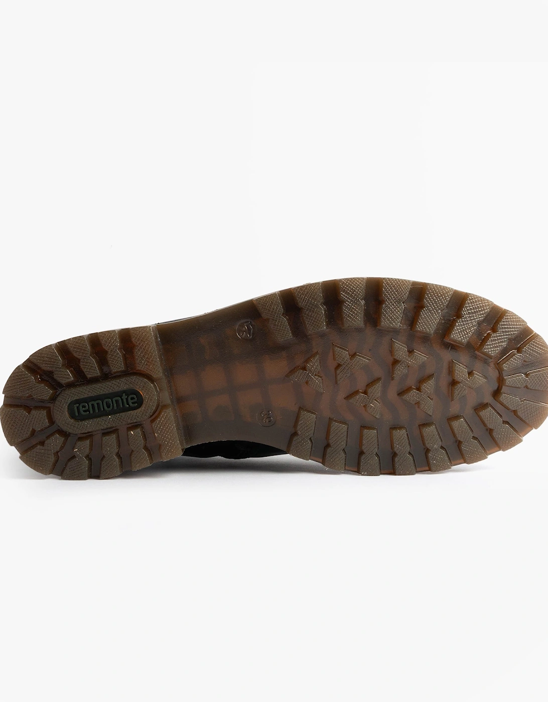 Womens Leather Ankle Zip Boots Black