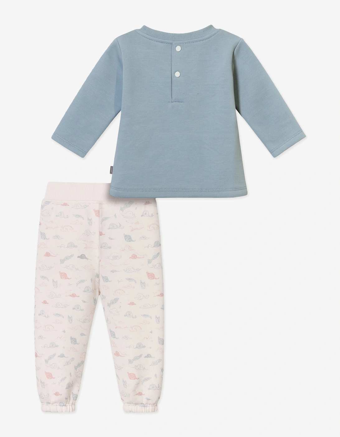 Baby Girls Ruffle Trouser Set in Pink