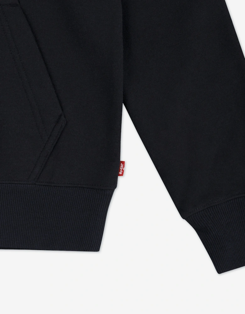 Boys Mini Batwing Hoodie in Black