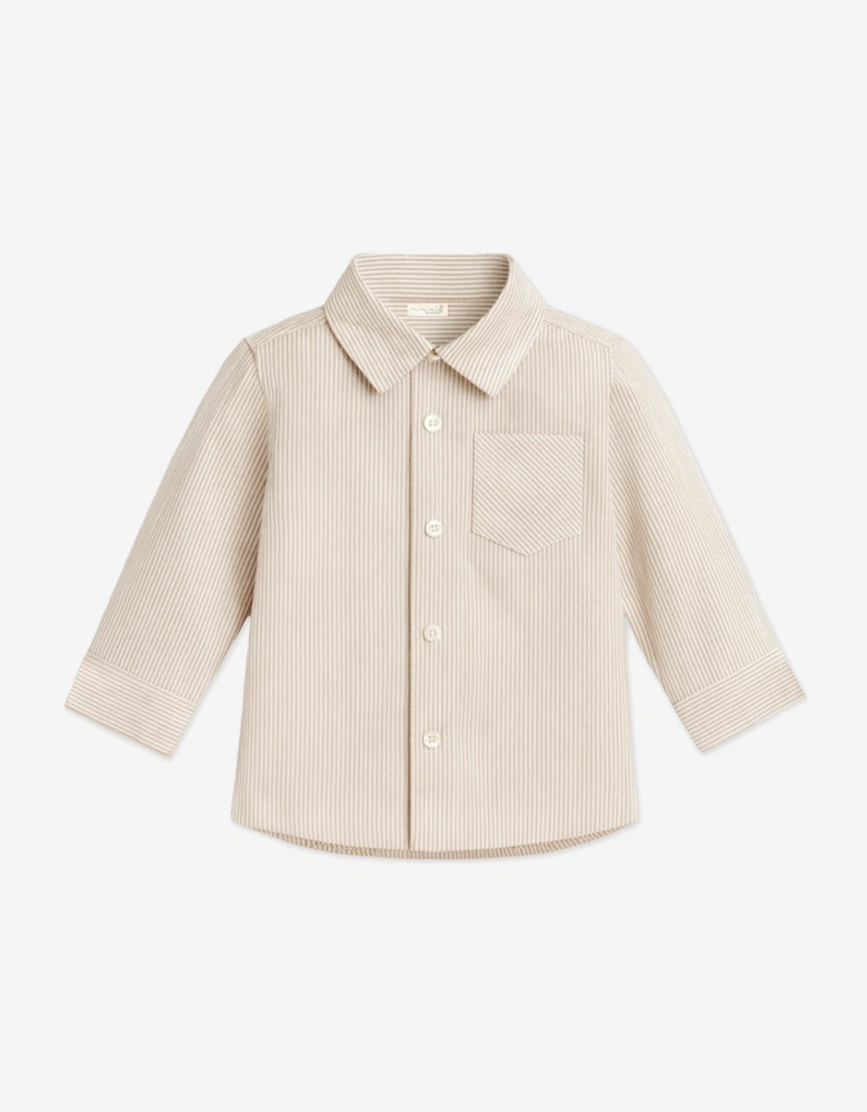 Baby Boys 4 Piece Trouser Set in Beige