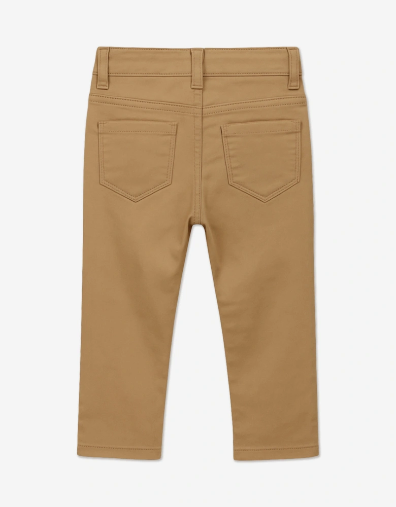 Baby Boys 4 Piece Trouser Set in Beige