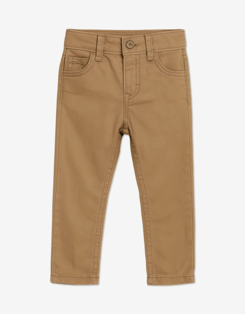 Baby Boys 4 Piece Trouser Set in Beige