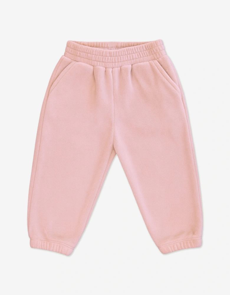 Baby Girls Cotton Fleece Tracksuit in Pink