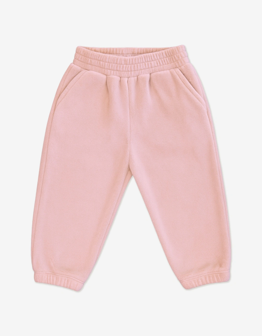 Baby Girls Cotton Fleece Tracksuit in Pink