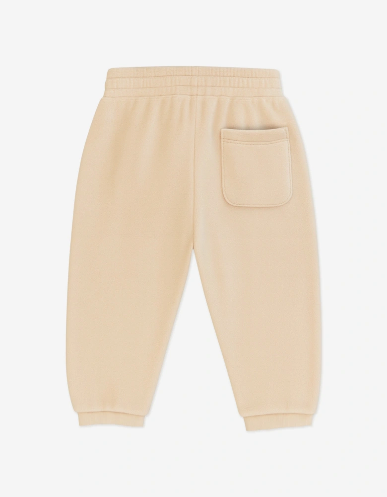 Baby Cotton Fleece Tracksuit in Beige