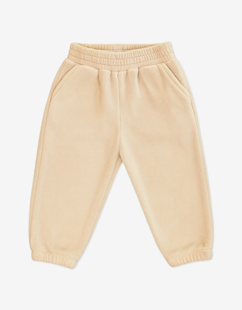 Baby Cotton Fleece Tracksuit in Beige