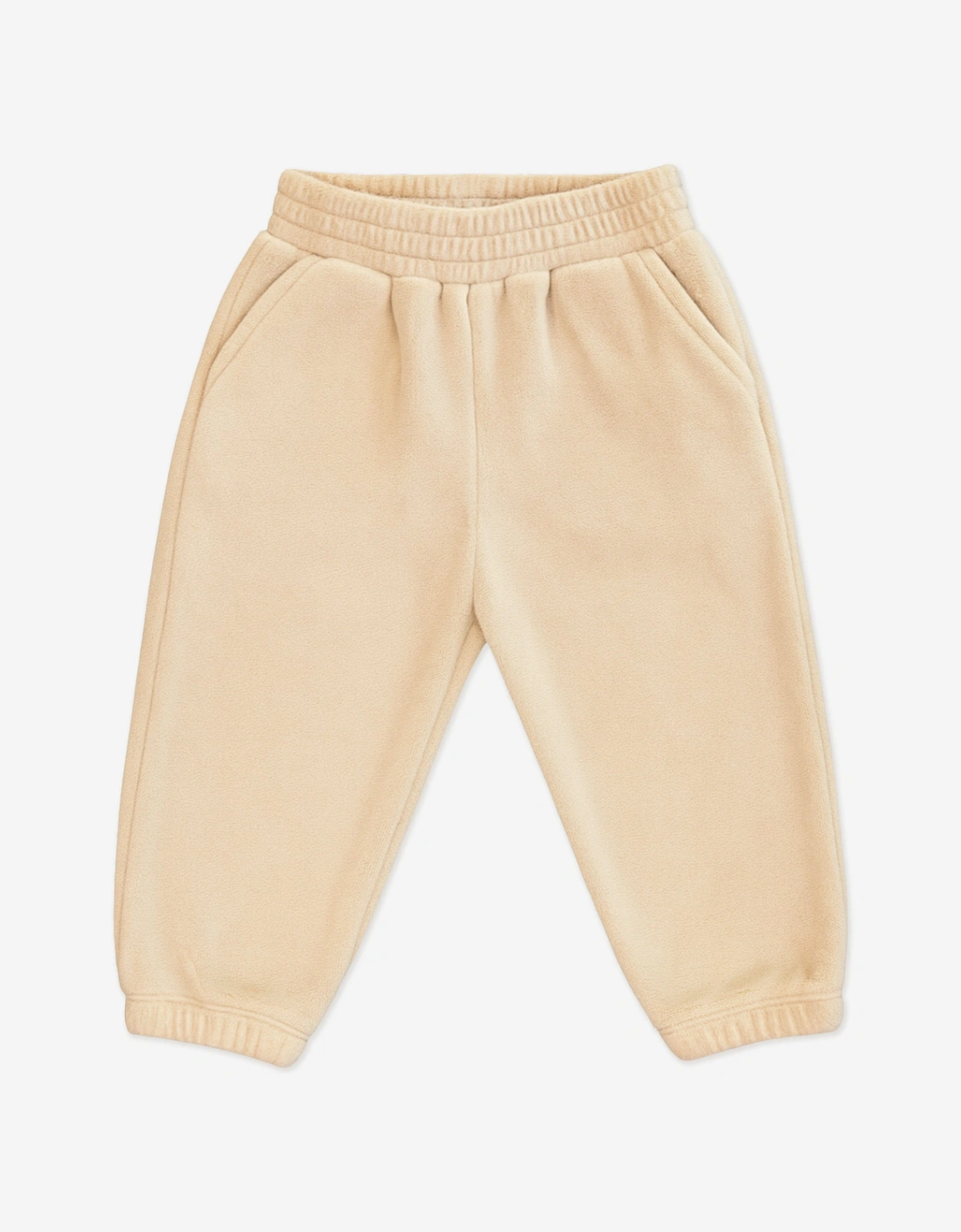 Baby Cotton Fleece Tracksuit in Beige