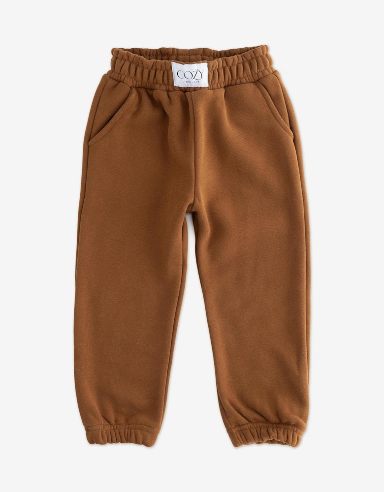 Kids Cozy Mini Tracksuit in Brown
