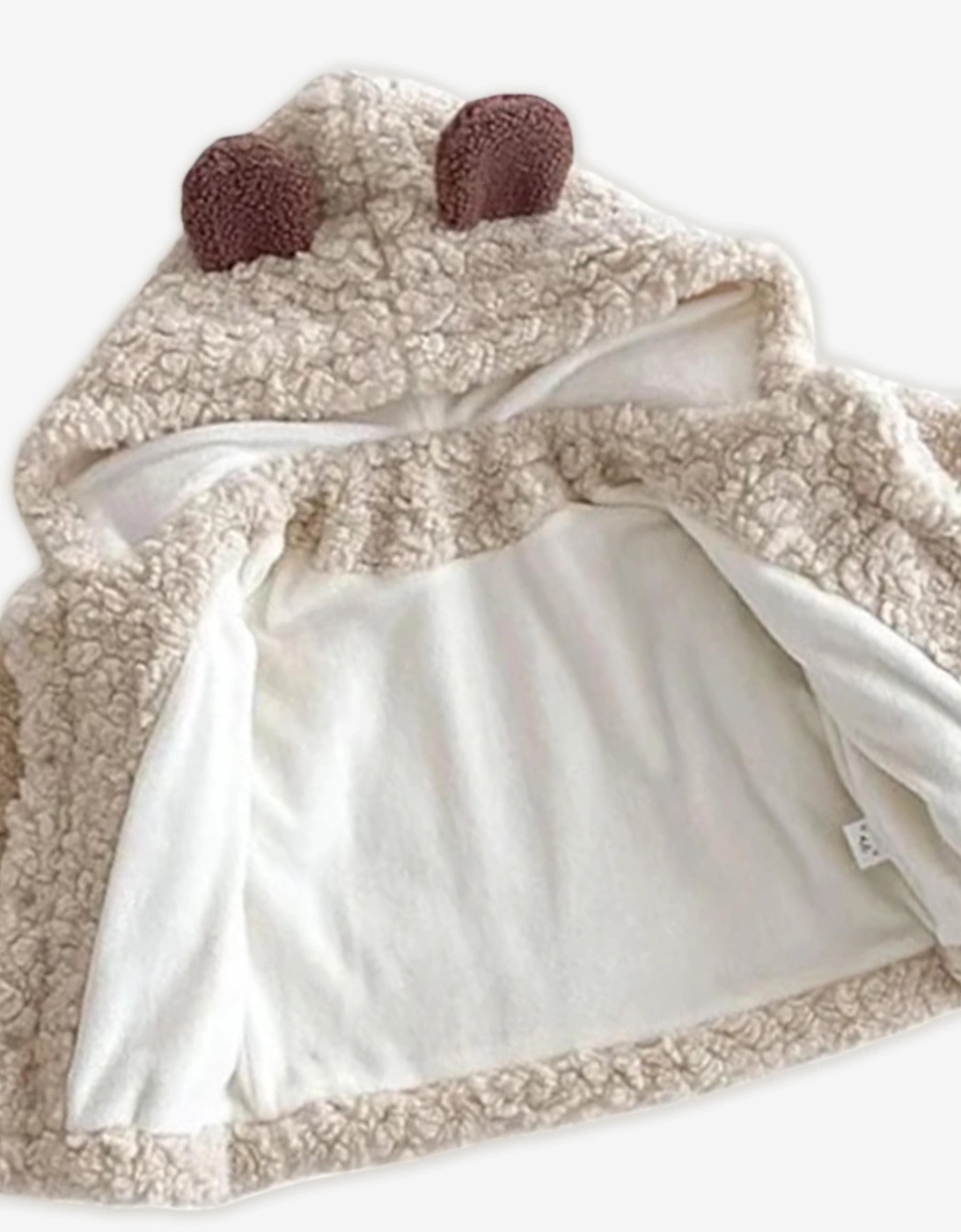 Baby The Fur Bear Winter Coat in Ivory