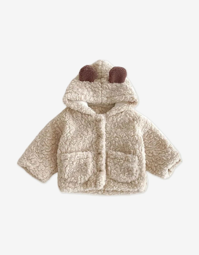 Baby The Fur Bear Winter Coat in Ivory