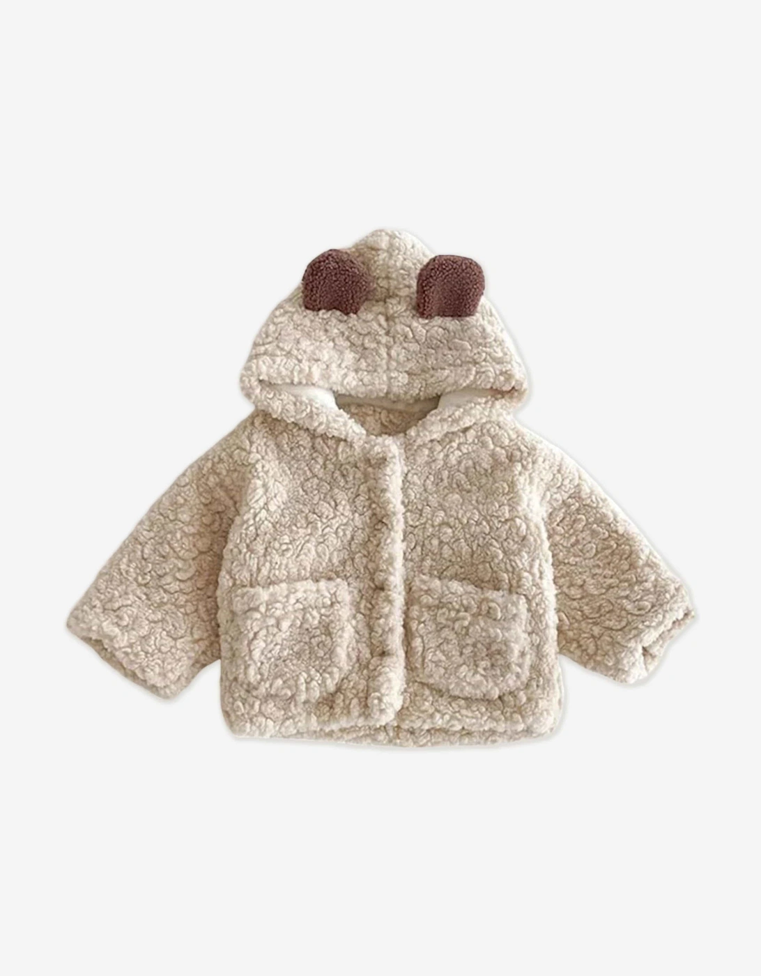 Baby The Fur Bear Winter Coat in Ivory, 6 of 5