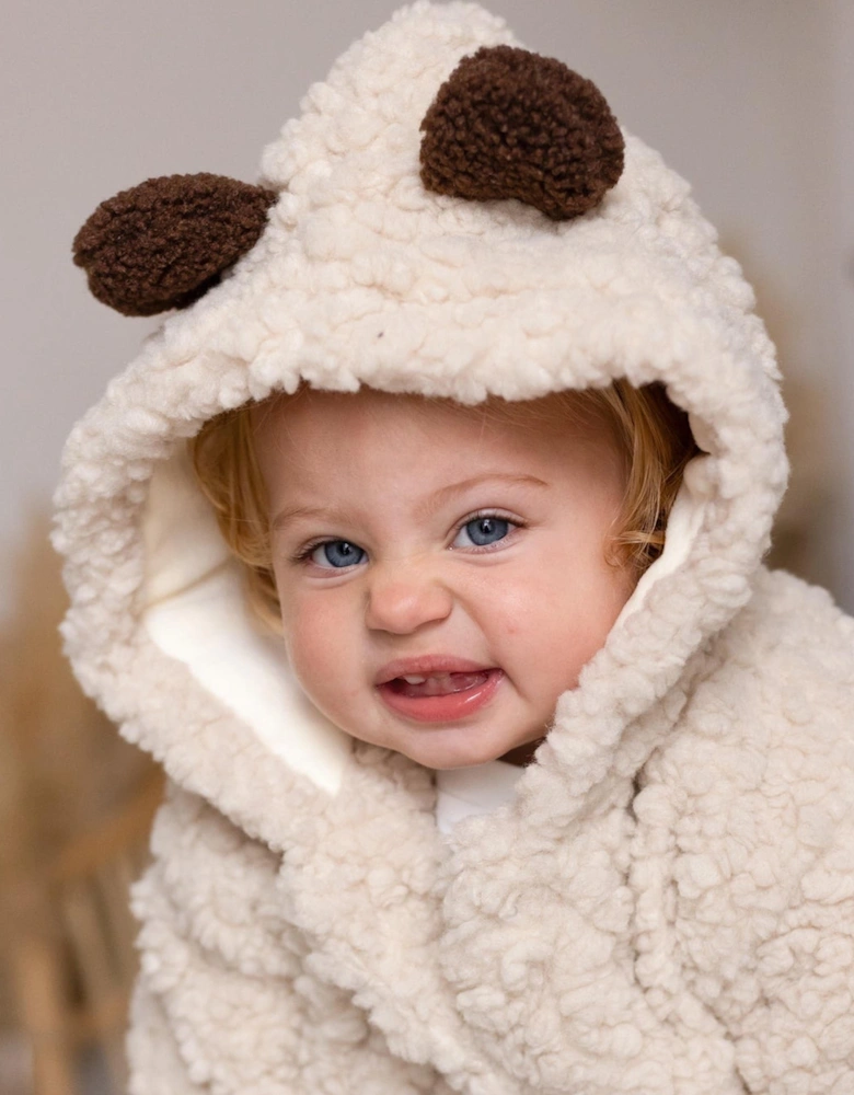 Baby The Fur Bear Winter Coat in Ivory