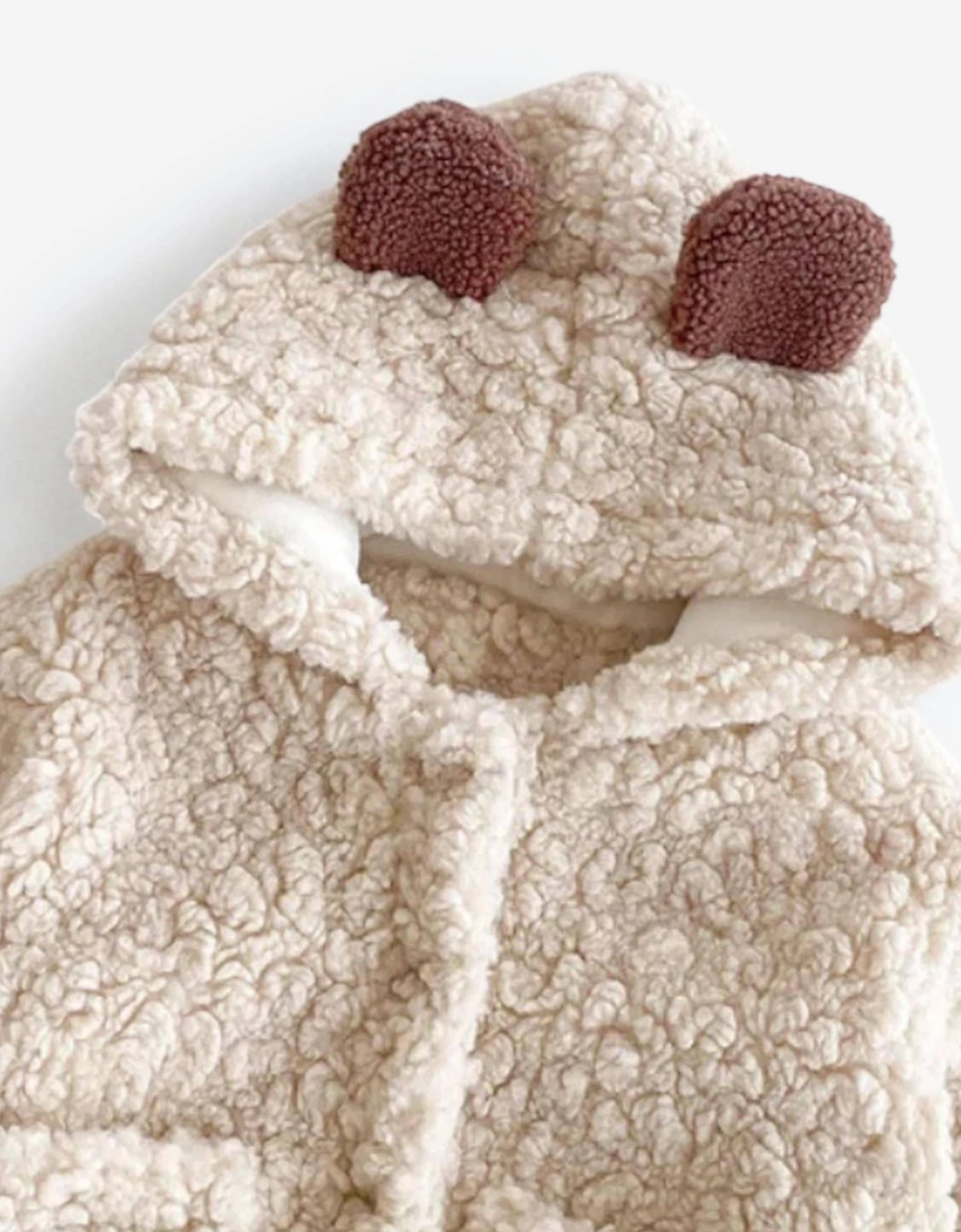 Baby The Fur Bear Winter Coat in Ivory