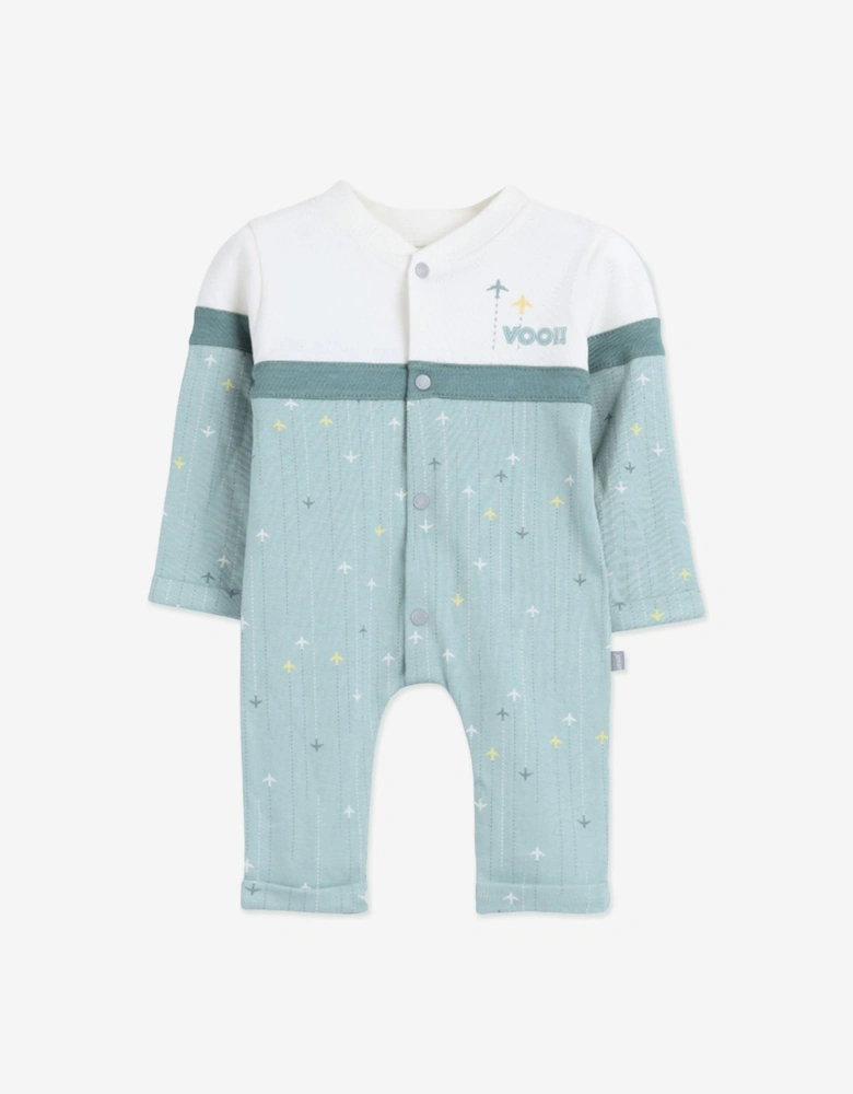 Baby Boys Knitted Overall in Green