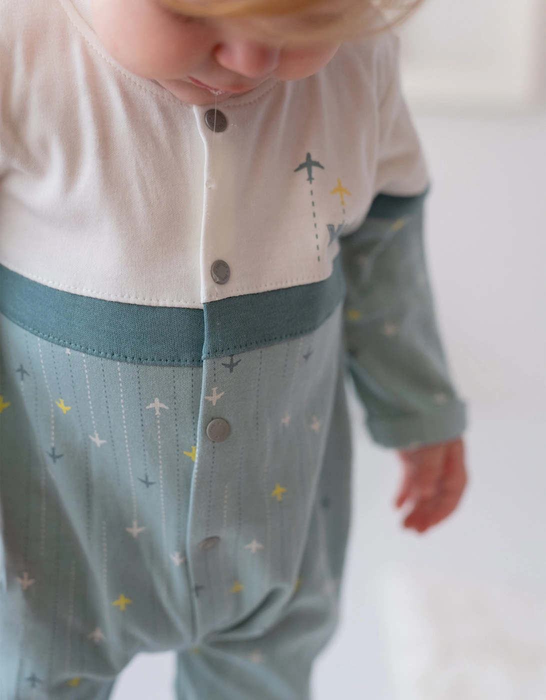 Baby Boys Knitted Overall in Green