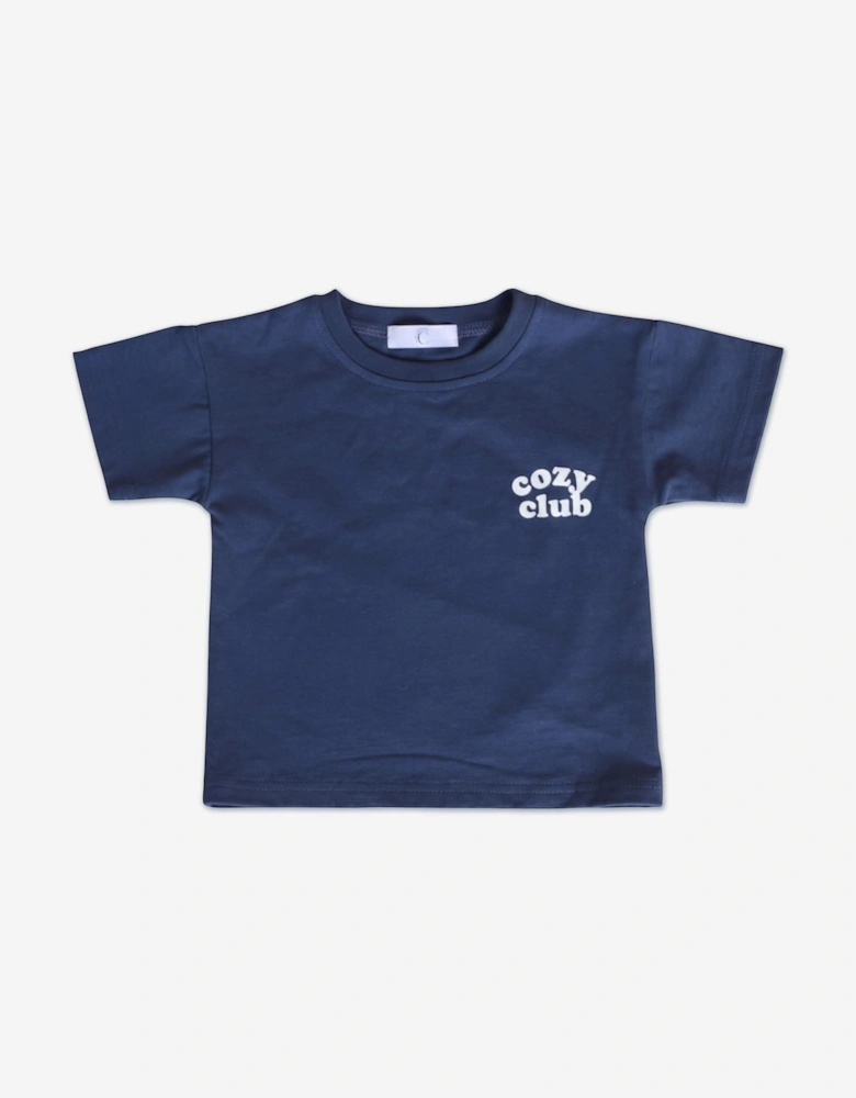 Kids Graphic T-Shirt in Navy