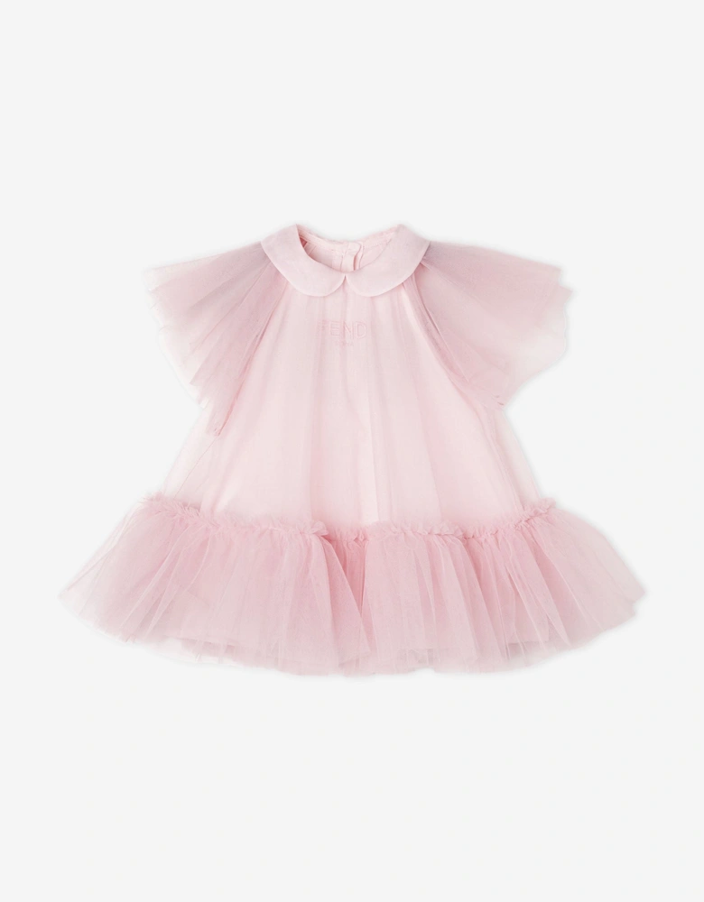 Baby Girls Tulle Dress in Pink