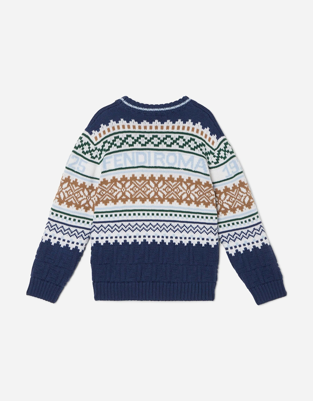 Boys Norwegian Wool Knit Jumper in Blue