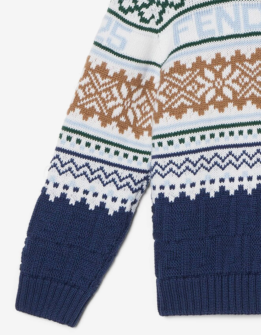 Boys Norwegian Wool Knit Jumper in Blue