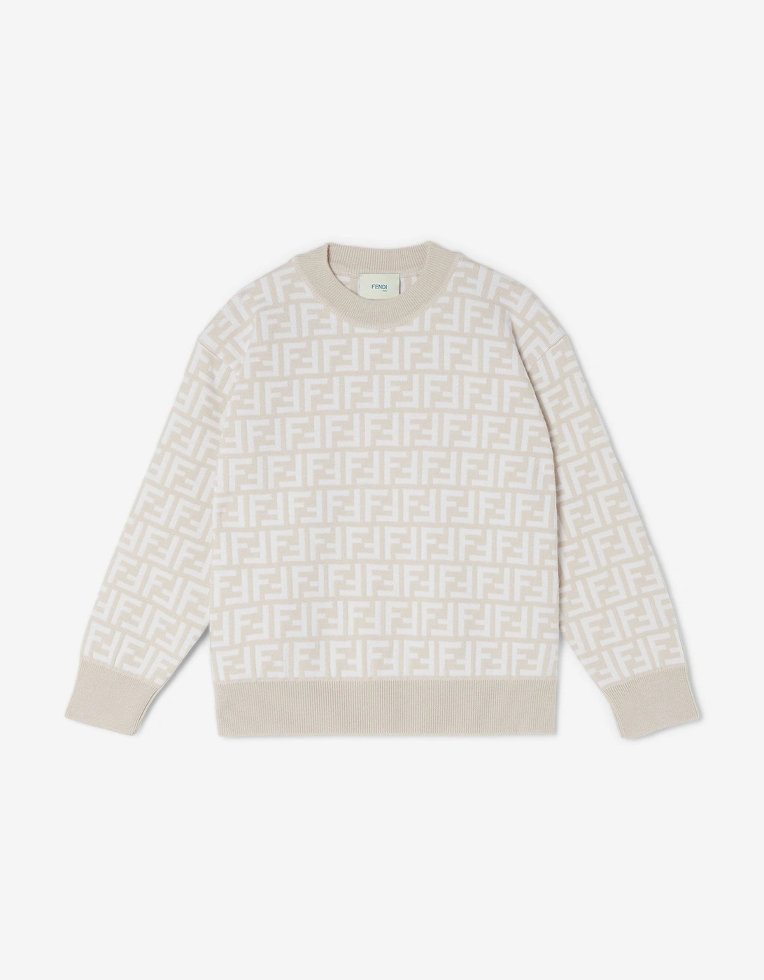 Kids FF Knitted Jumper in Grey, 5 of 4