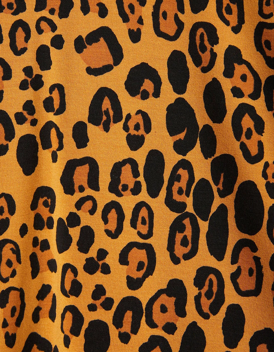 Girls Leopard Long Sleeve T-Shirt in Orange