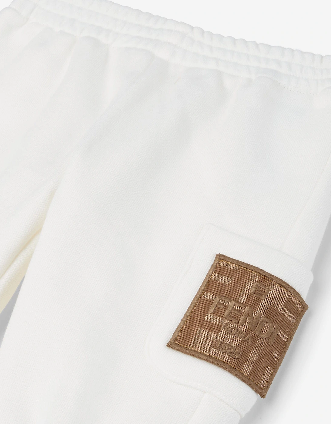 Baby Logo Pocket Joggers in White