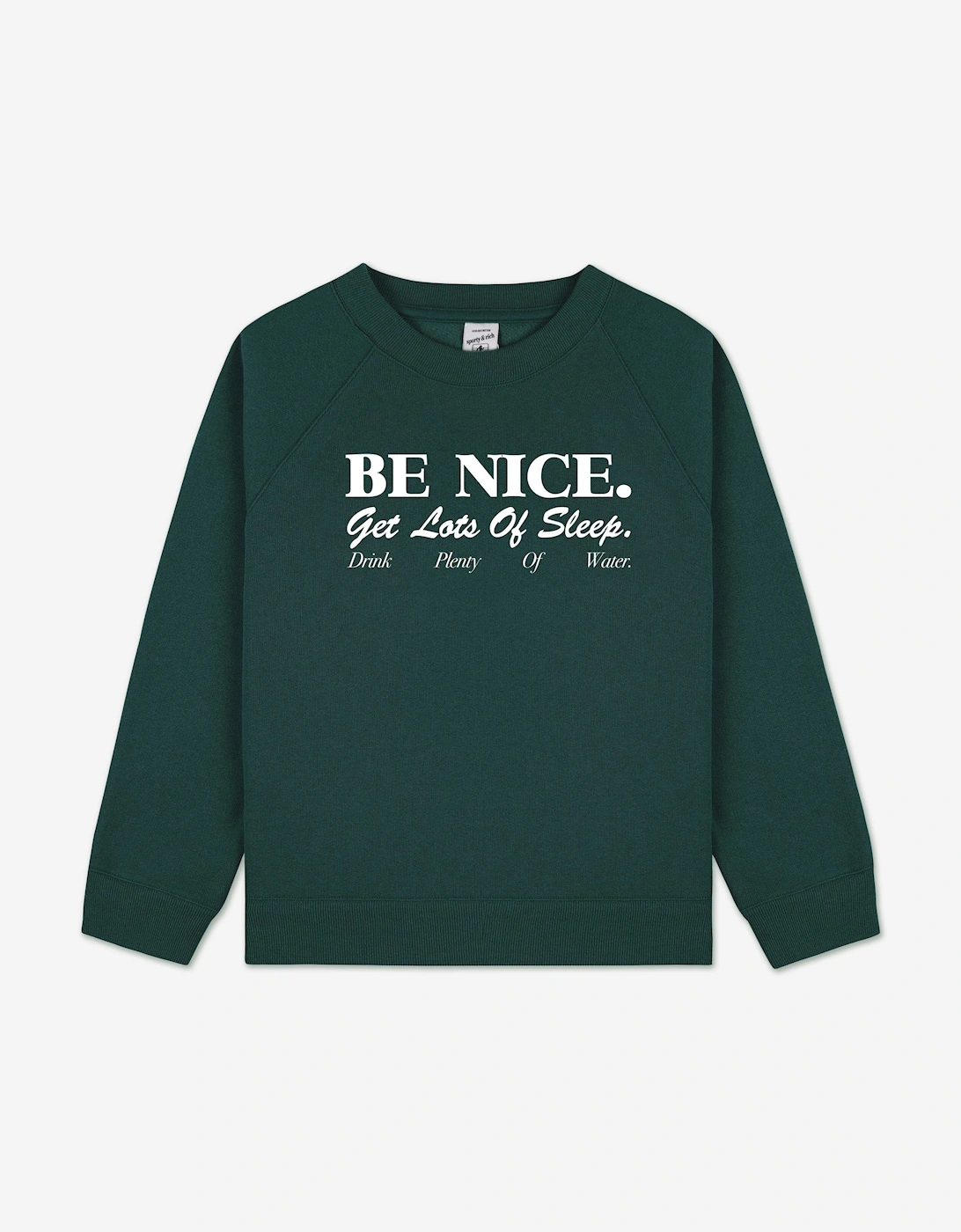 Kids Be Nice Sweatshirt in Green, 5 of 4