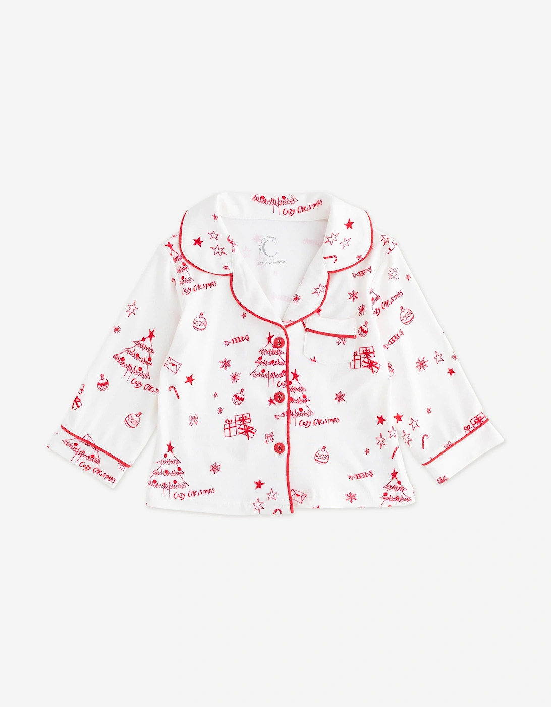 Kids Mini COZY Fa La La Christmas Pyjamas in Red