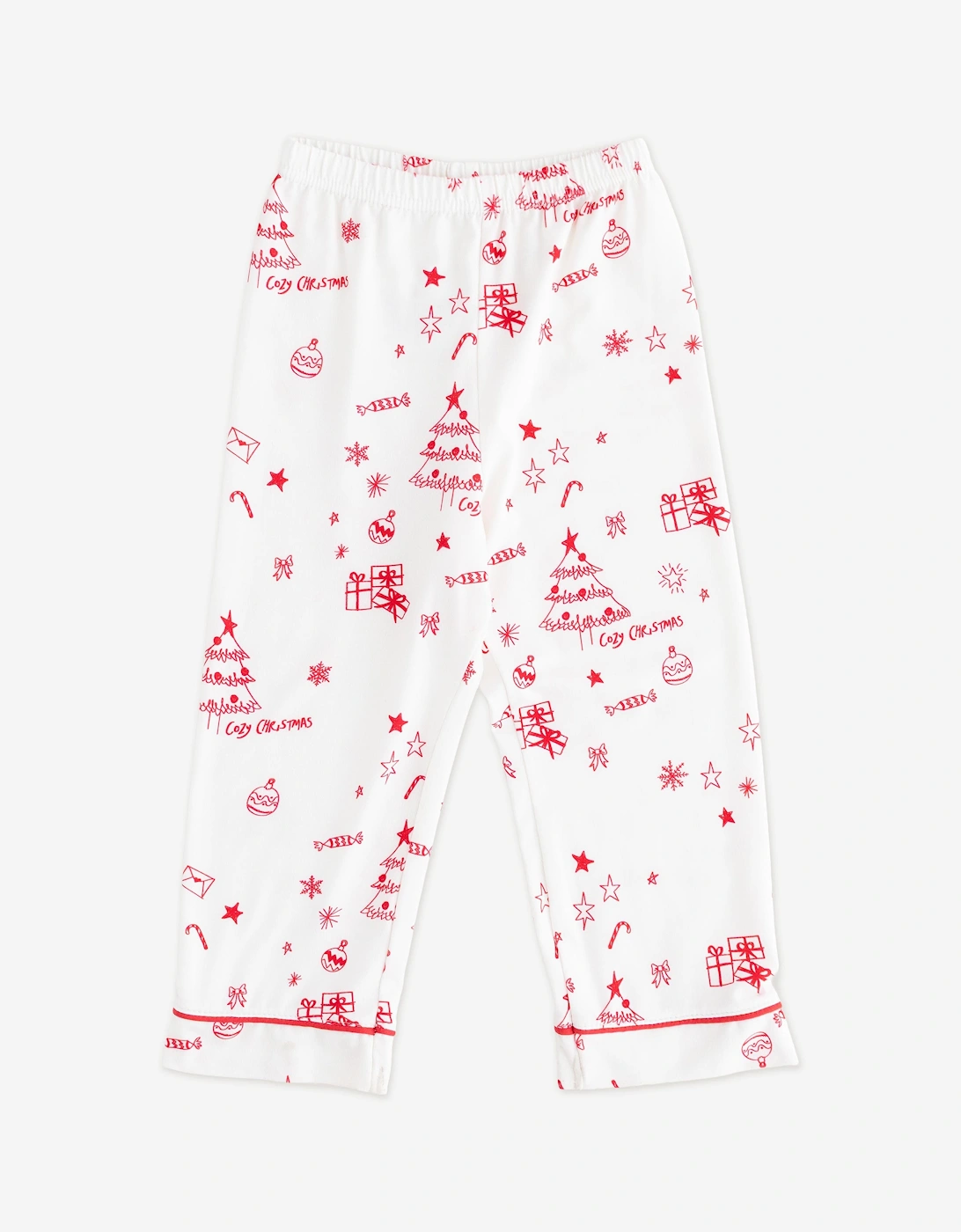 Kids Mini COZY Fa La La Christmas Pyjamas in Red