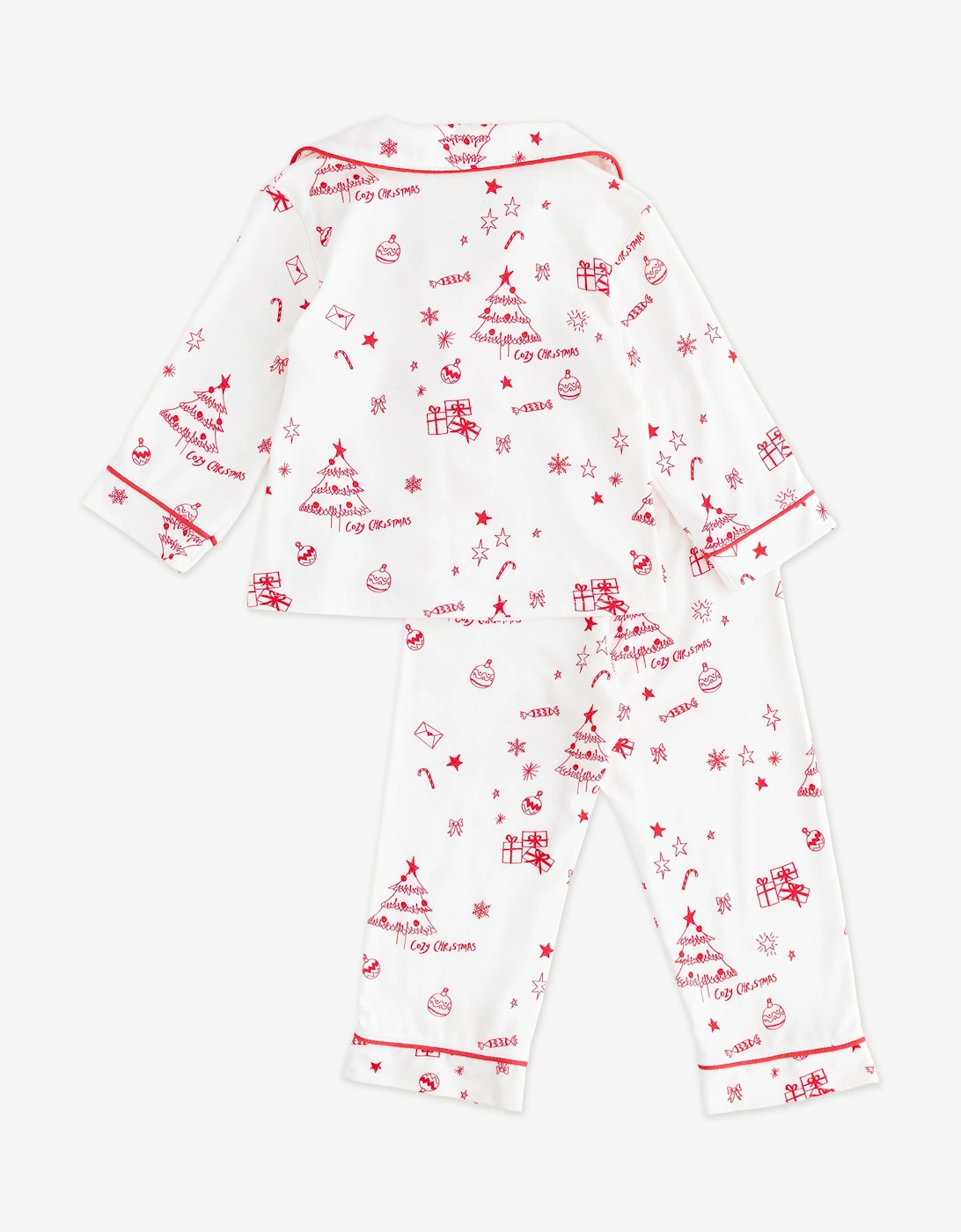 Kids Mini COZY Fa La La Christmas Pyjamas in Red