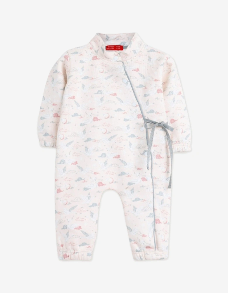 Baby Girls Patterned Romper in Pink
