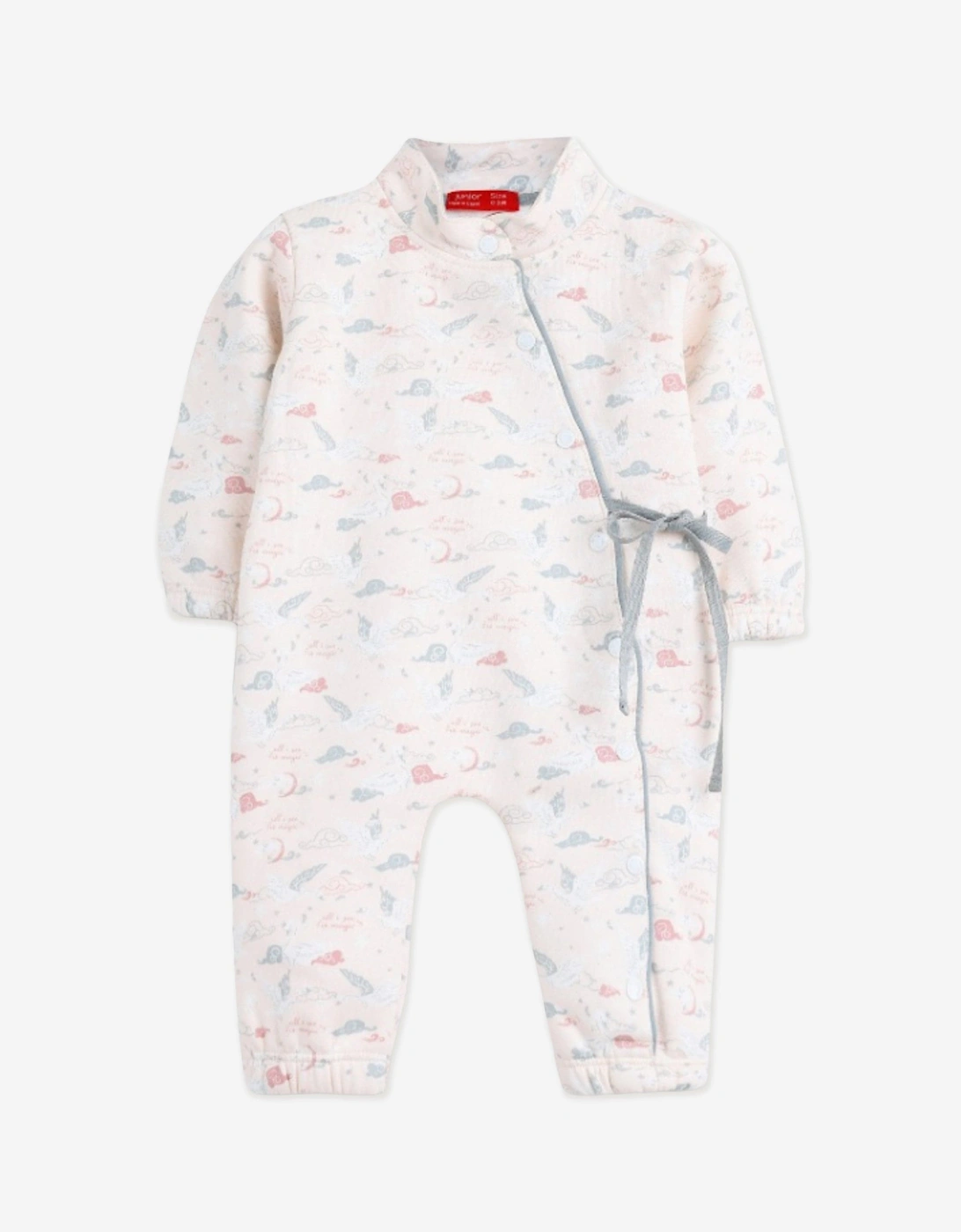 Baby Girls Patterned Romper in Pink, 3 of 2