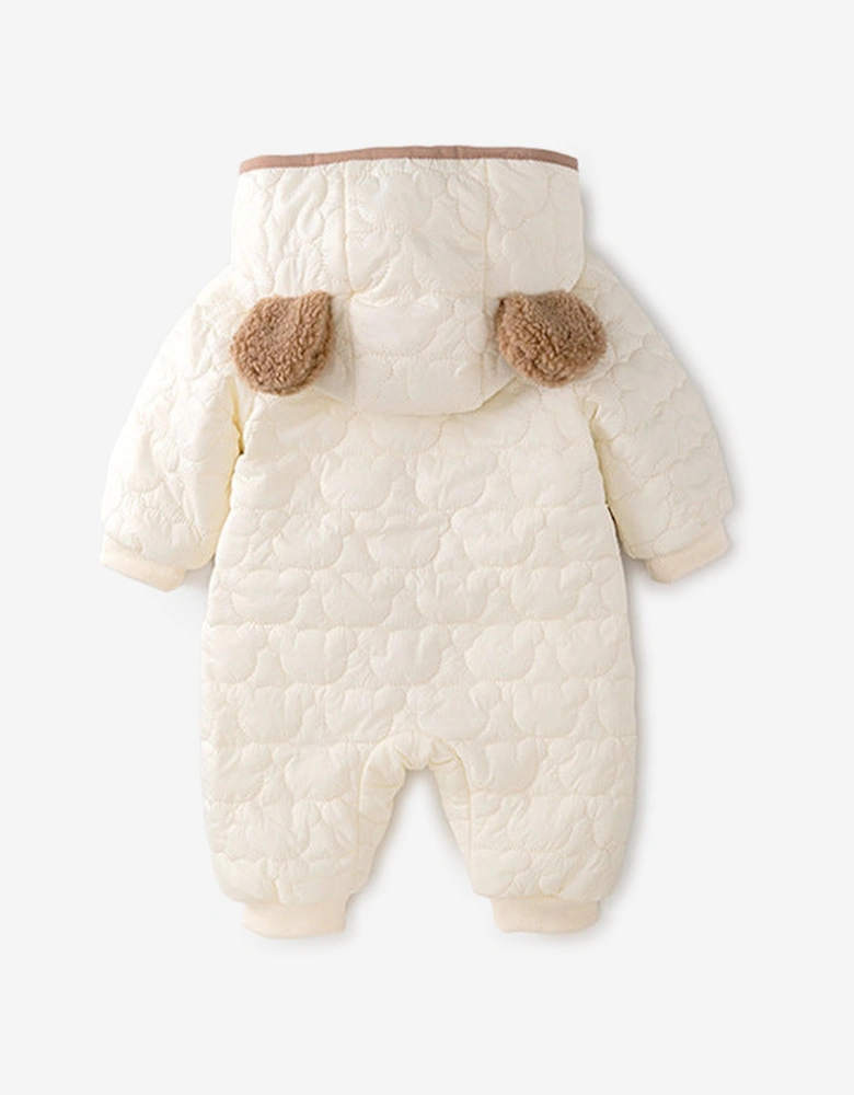 Baby The Friendly Bear Puffy Suit in Ivory